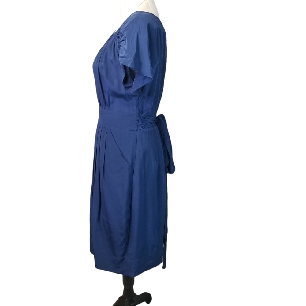 Bcbgmaxazria royal blue silk dress - Picture 5 of 12